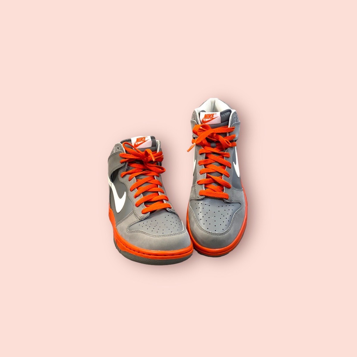 NIKE Dunk High Light Charcoal Team Orange Un Pigeon 317982-012