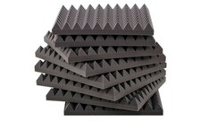 pannelli fonoassorbenti  50x50x5cm per trattamenti acustici colore grigio