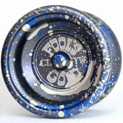 Clyw Yoyo Yo-yo Gnarwhal Fool's Gold Black x Blue x Silver Splash