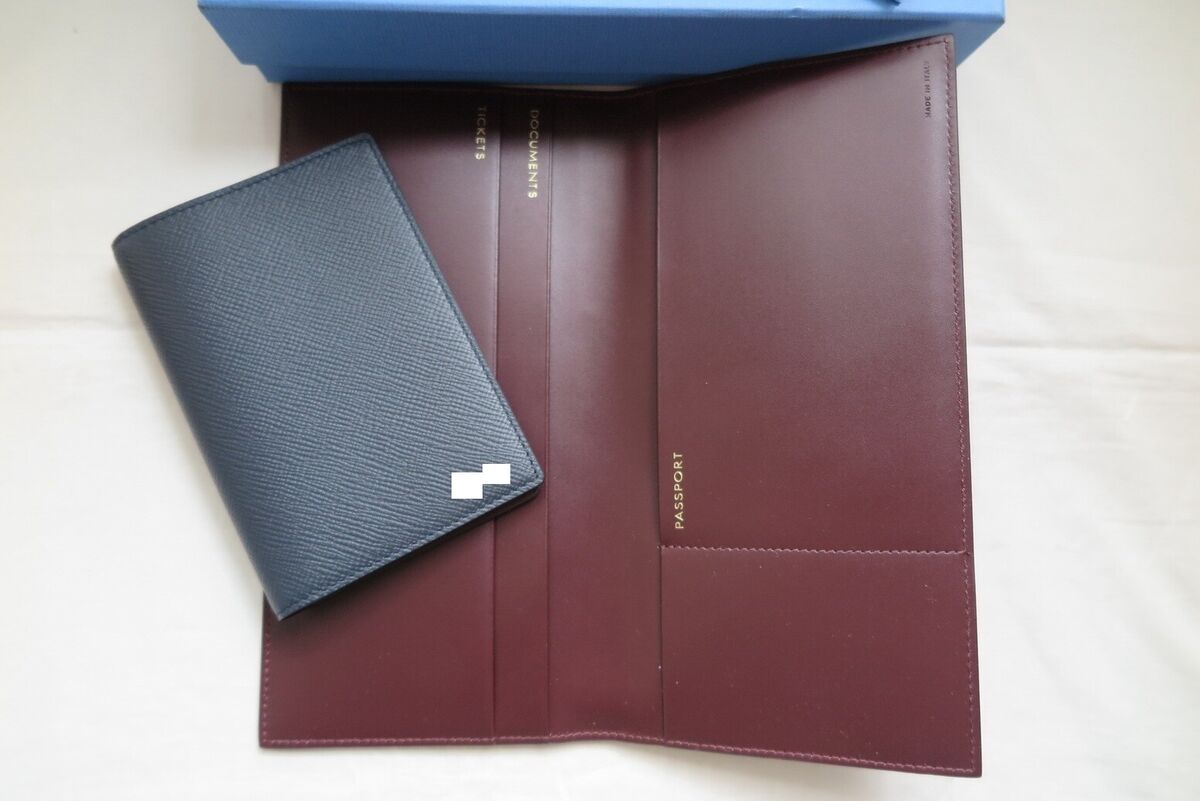 SMYTHSON Panama slim travel wallet for passport holder mara SMYTHSON Panama slim travel wallet for passport holder mara