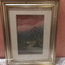 3 Quadri Su Tela Originali Romano Mussolini, Con Autentica Sul retro 