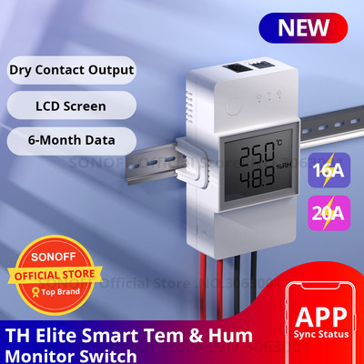 16A/20A WiFi Smart Switch Temperature Humidity Monitoring Switch Smart Home Lot