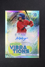 2022 Bowman Chrome Baseball Virtuosic Vibrations Marcelo Mayer Auto Card #/30