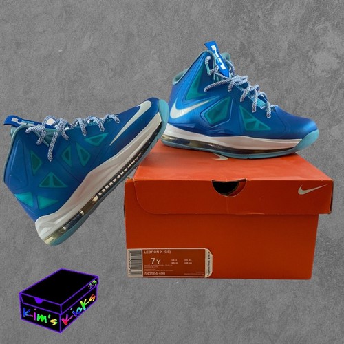 Nike Lebron X (GS) 'Blue Diamond' Size 