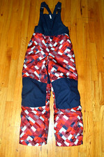 Perfect Lands' End Kids Grow-A-Longs Snow Ski Bib Pants Unisex 12 Multicolor
