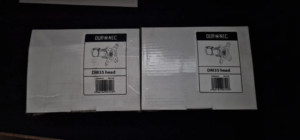 2x Duronic DM35 Head  Monitorhalterung 