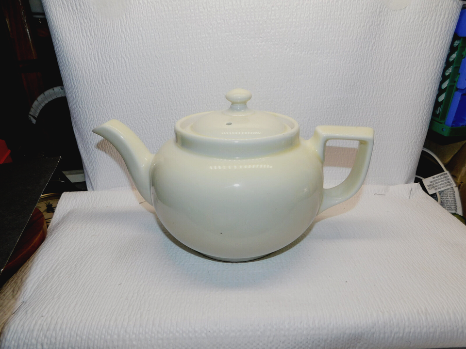 White Pottery Hall Teapot eBay