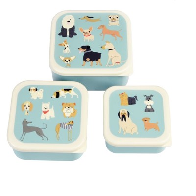 Rex London Snack Boxes 3-Piece Set Lunch Bread School Snack Kindergarten Nursery