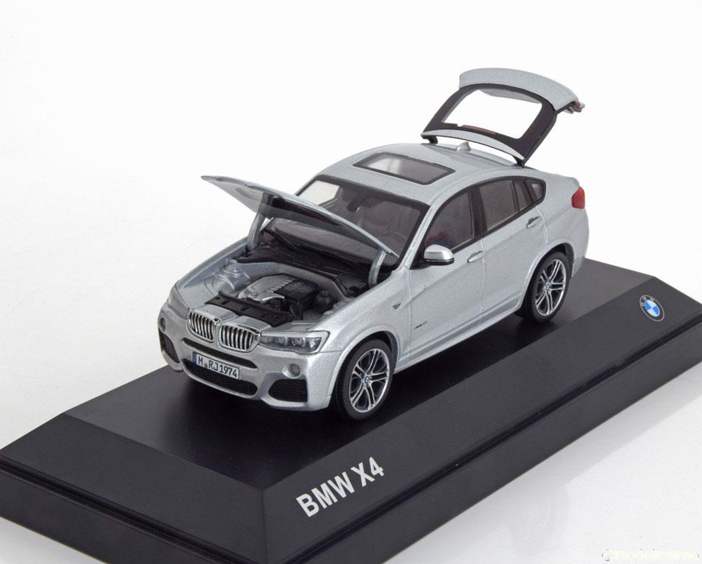 BMW X4 F26 2015 SILVER HERPA 80422348787 1/43 SILBER ARGENT LHD