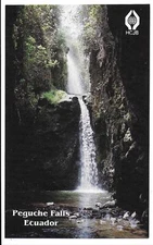 QSL HCJB World Radio Quito Ecuador 1993 Peguche Falls on 11835 kHz DX SWL