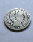1895-O Early Barber Silver Half Dollar 50c Cent Coin GOOD Details