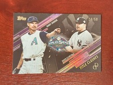 Randy Johnson/ Roger Clemens 2024 Topps Dynamic Duals Sapphire /50 Title Clashes
