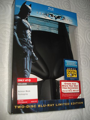 DARK KNIGHT BATMAN MASK TARGET LIMITED EDITION BLU-RAY BRANDNEU VERSIEGELT 