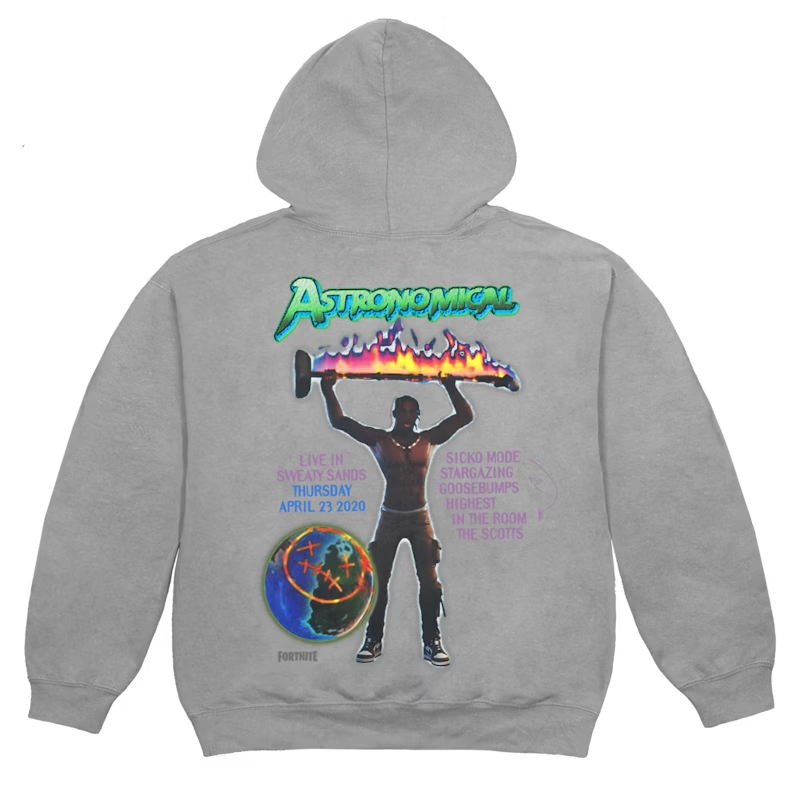 Travis Scott Cactus Jack Astro Hoodie Washed Grey (CJFN-HS29