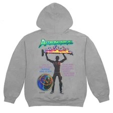 Travis Scott Cactus Jack Astro Hoodie Washed Grey (CJFN-HS29) Men's Size S-2XL