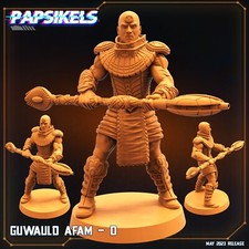 Guwald Afam Resin Miniature Cyber Punk Sci Fi Alien D D Mini