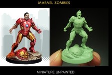 MARVEL ZOMBIES GIOCO DA TAVOLO AUTENTICO modello miniatura IRON MAN non morto...
