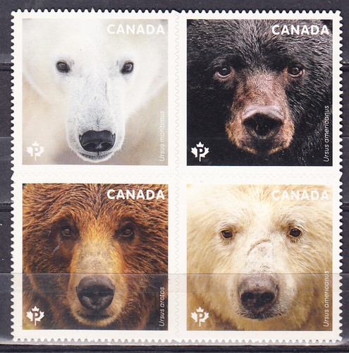 W CANADA 3191-3194a BEARS - Afbeelding 1 van 1