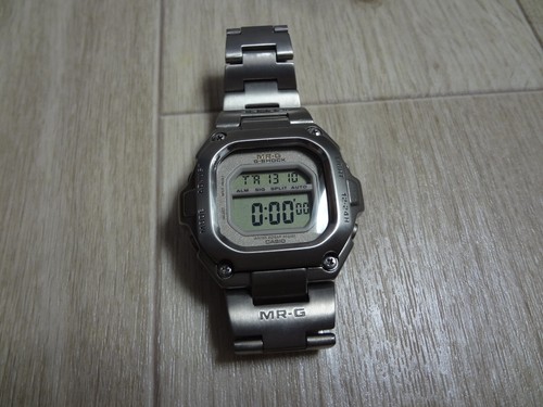 Casio G-SHOCK Men's Watch Silver Digital MRG-110T MR-G Tested Work
