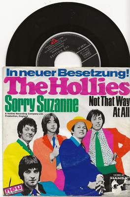 THE HOLLIES SORRY SUZANNE RARE 1969 SINGLE FROM GERMANY