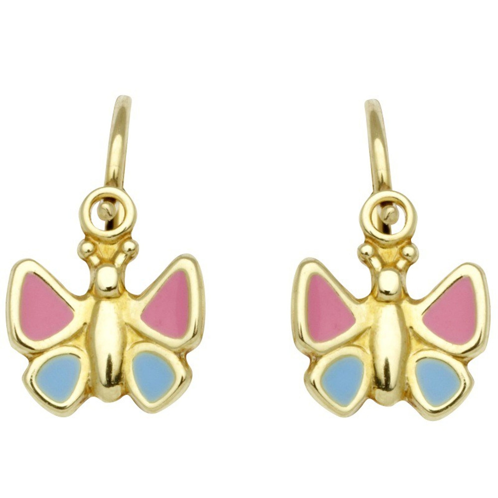 Базовое золото Kinder KI64 Mdchen Ohrringe Schmetterling 14 карат 585 проба Gelbgold 46090₽