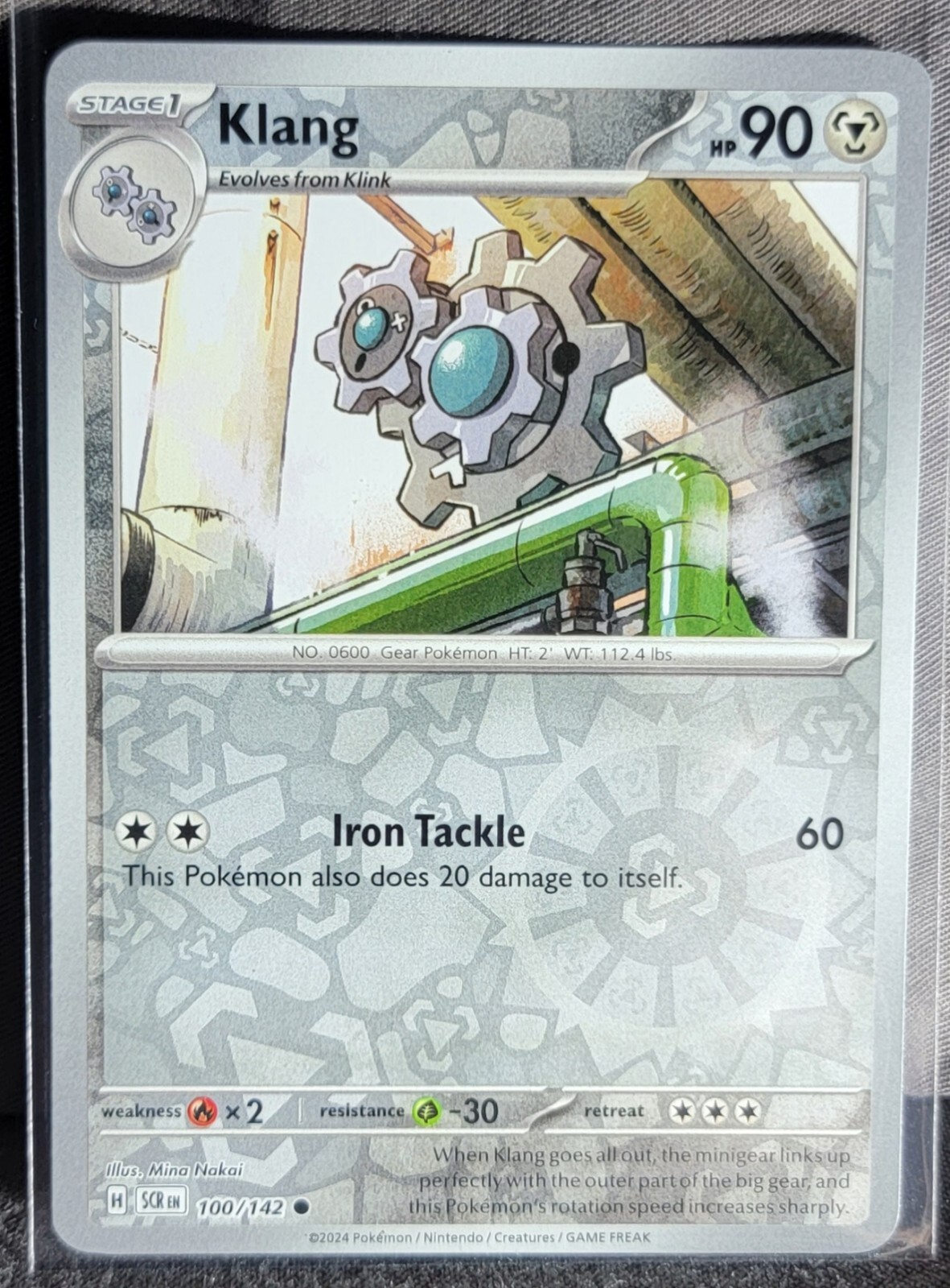 Pokemon TCG Card Klang 100/142 S&V Stellar Crown Common Reverse Holo NM