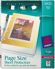 Page Size Sheet Protectors Top-Load Heavyweight Clear 8.5x11in 50/BX - 1EA
