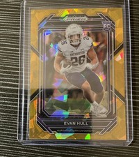 2023 Panini Prizm Draft Picks - Evan Hull #133 Gold Ice Prizm (RC)