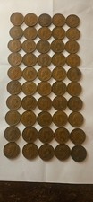 1948 Canadian Small Cent roll50 coins King George VI