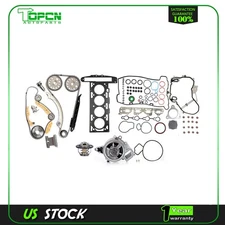 Timing Chain Gasket kit + Water Pump + Thermostat For Chevrolet HHR 2.2L
