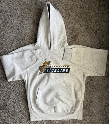 MV Sport Pro-Weave Quinnipiac Kickline Gray Hoodie Sweatshirt Pullover