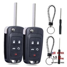 Key Fob Shell Case Replacement 5 Button for Chevy Cruze Camaro Impala Equinox