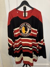 Heritage Chicago Blackhawks NHL CCM Wool Jersey Sweater Circa 1940 XL Vintage