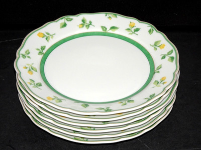 HUTSCHENREUTHER Medley Summerdream Rose 6 schöne Kuchenteller 19 cm 1.Wahl