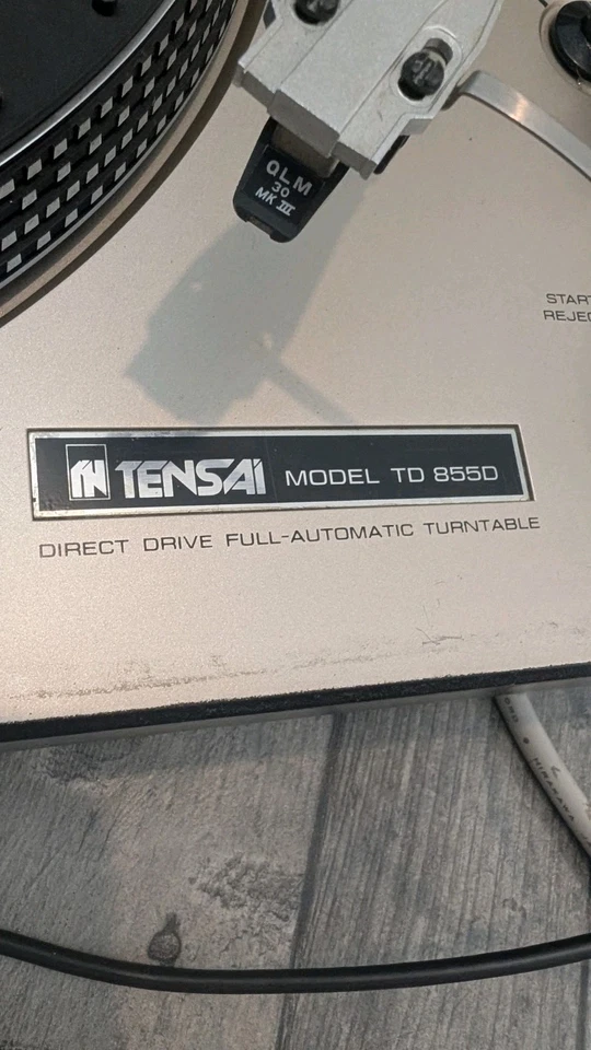 TENSAI record deck TD-855D direct drive working needs TLC and repair  - Image 3 of 4