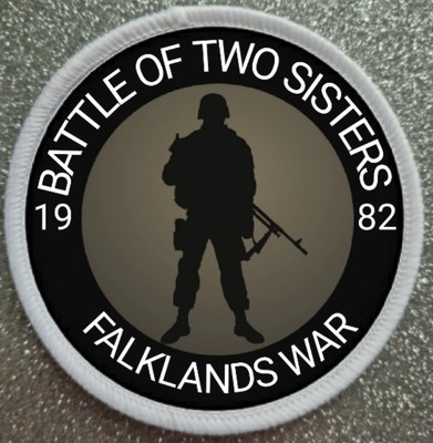 3 Zoll Die Schlacht der zwei Schwestern Falklandkrieg Bügelbild/Aufnähen Patch Abzeichen