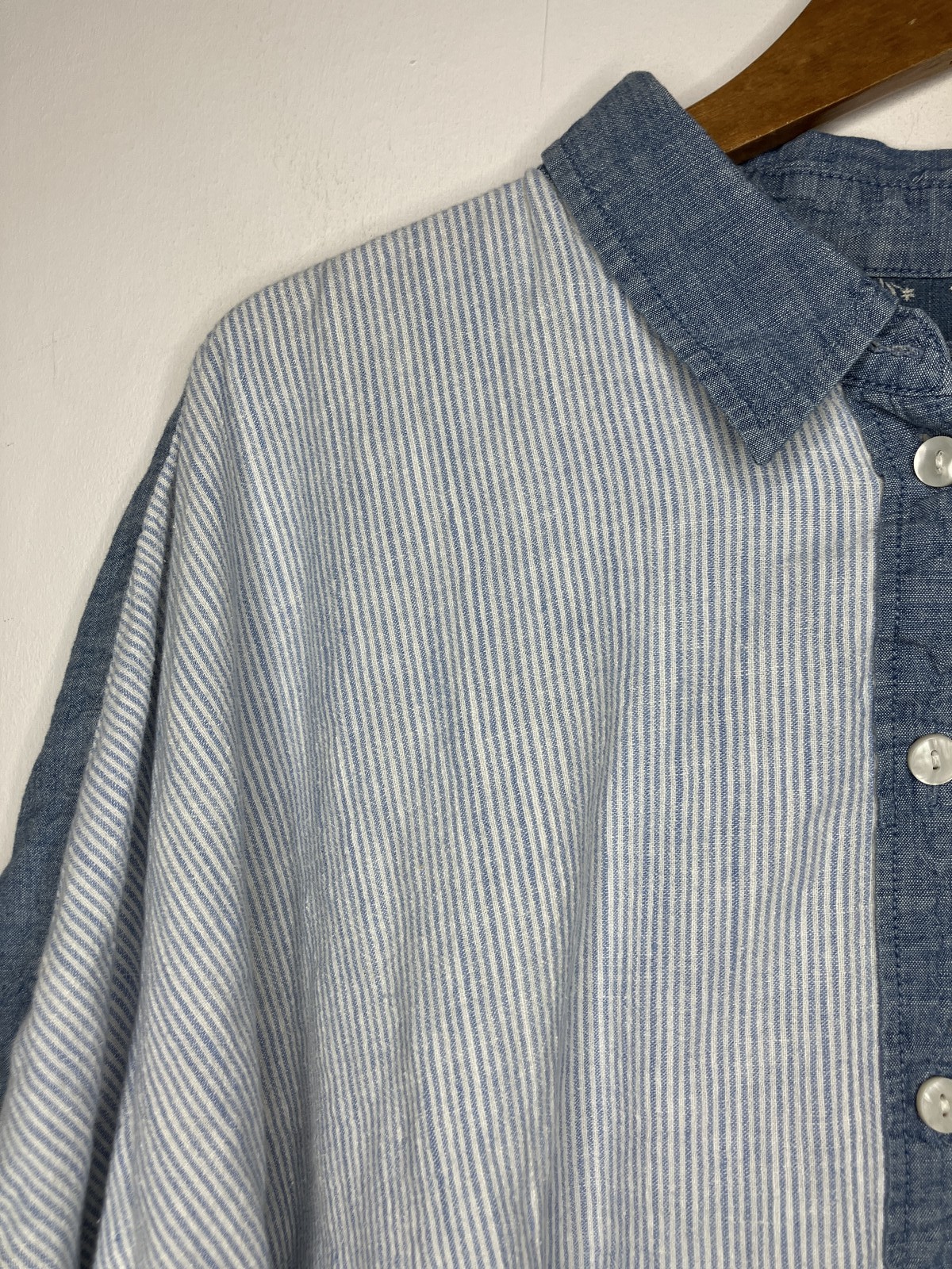 American Eagle Women's Large Patchwork Linen Blen… - image 4