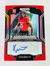 XZAVIER HENDERSON 2025 PANINI PRIZM DRAFT PICKS ROOKIE RED RC AUTO /399 
