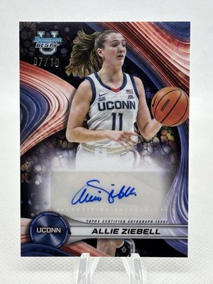 ALLIE ZIEBELL 2024-25 Bowmans Best U Black Refractor Auto #/10 UConn Huskies  