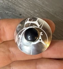 Hot Girl Butt Bike Stem Top Cap 1 1/8" Silver Thick Booty with Bolt and Plug