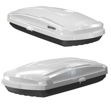 21 ft Heavy Duty ABS Vehicle Roof Top Storage Box Cargo Luggage Carrier 2 Locks