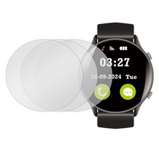 For 3pcs Watch Screen Protector 37.5mm Grey Scratchproof Tempered Glass