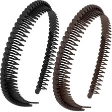 2 Pcs Headband with Teeth, Comfortable Headbands for Women with Teeth, Fashion C