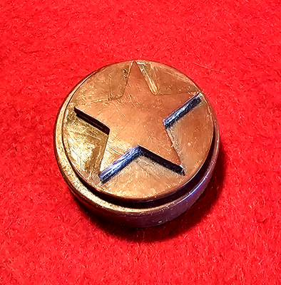 #ad Old Sioux Signed Catlinite Round Keeper Box $58.50