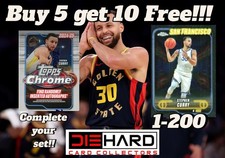 2024-25 Topps Chrome Basketball Complete Your Set You Pick Buy 5 get 10 free