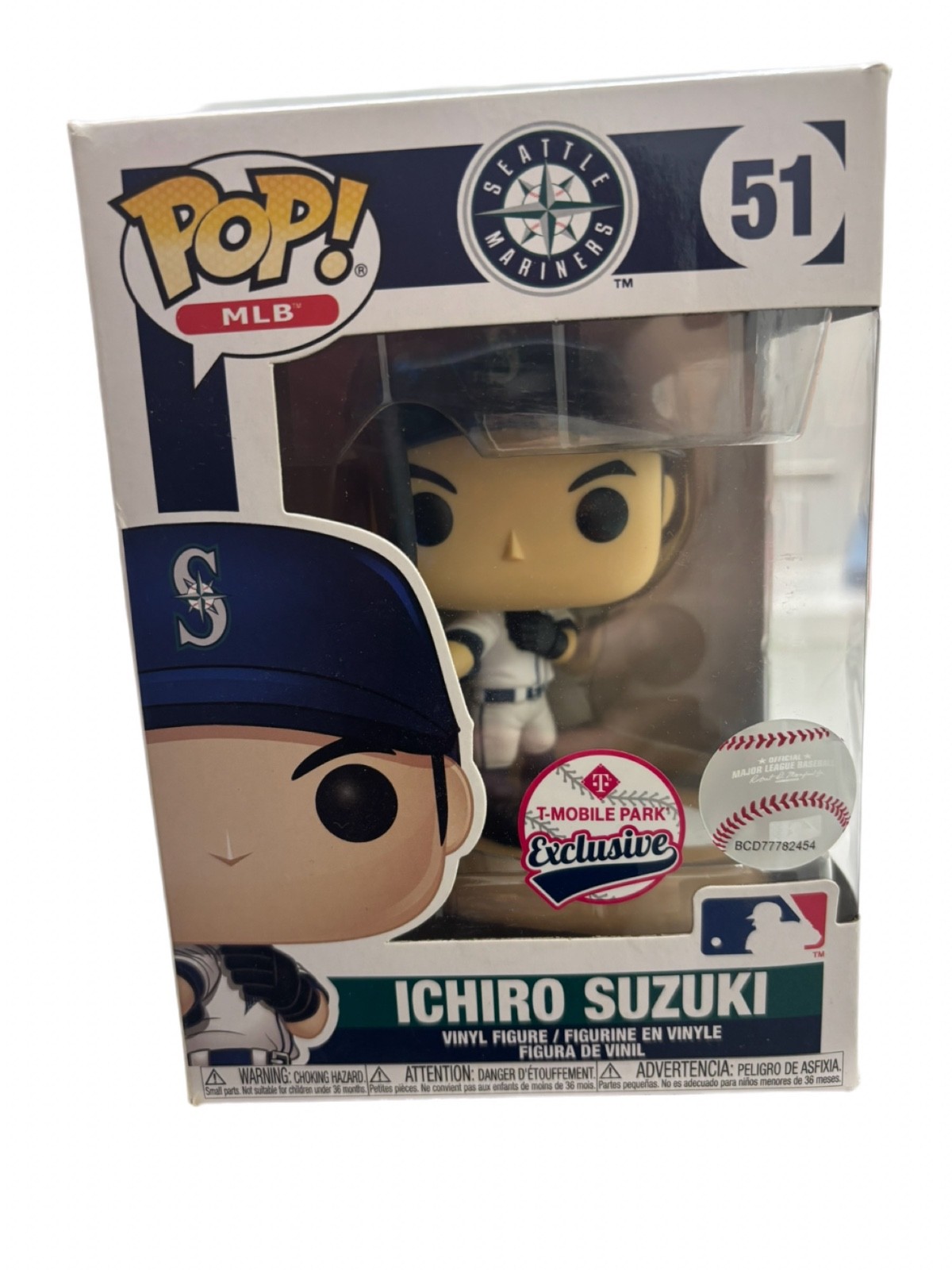 Funko Pop Mlb Ichiro Suzuki #51 Seattle Mariners T-Mobile Park Exclusive