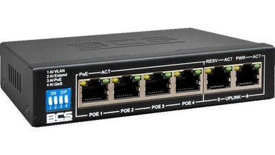 5902887070815 Switch PoE 4-portowy 1Gbps BCS-B-SP04G02G BCS