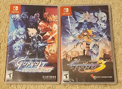 Azure Striker Gunvolt Striker Pack (1+2) + 3 Limited Run Games (Nintendo Switch)