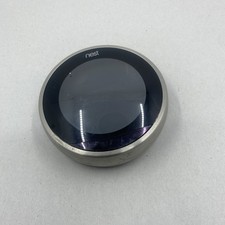 Google Nest 3rd Gen Learning Thermostat A0013 Polished Silver Works Good