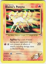 Blaine's Ponyta 63/132 Gym Heroes Common Unlimited